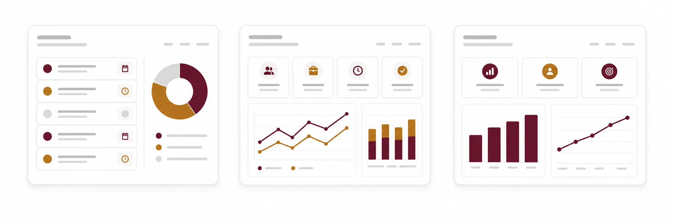 Progress visible through dashboards